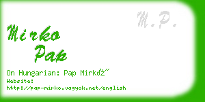 mirko pap business card
